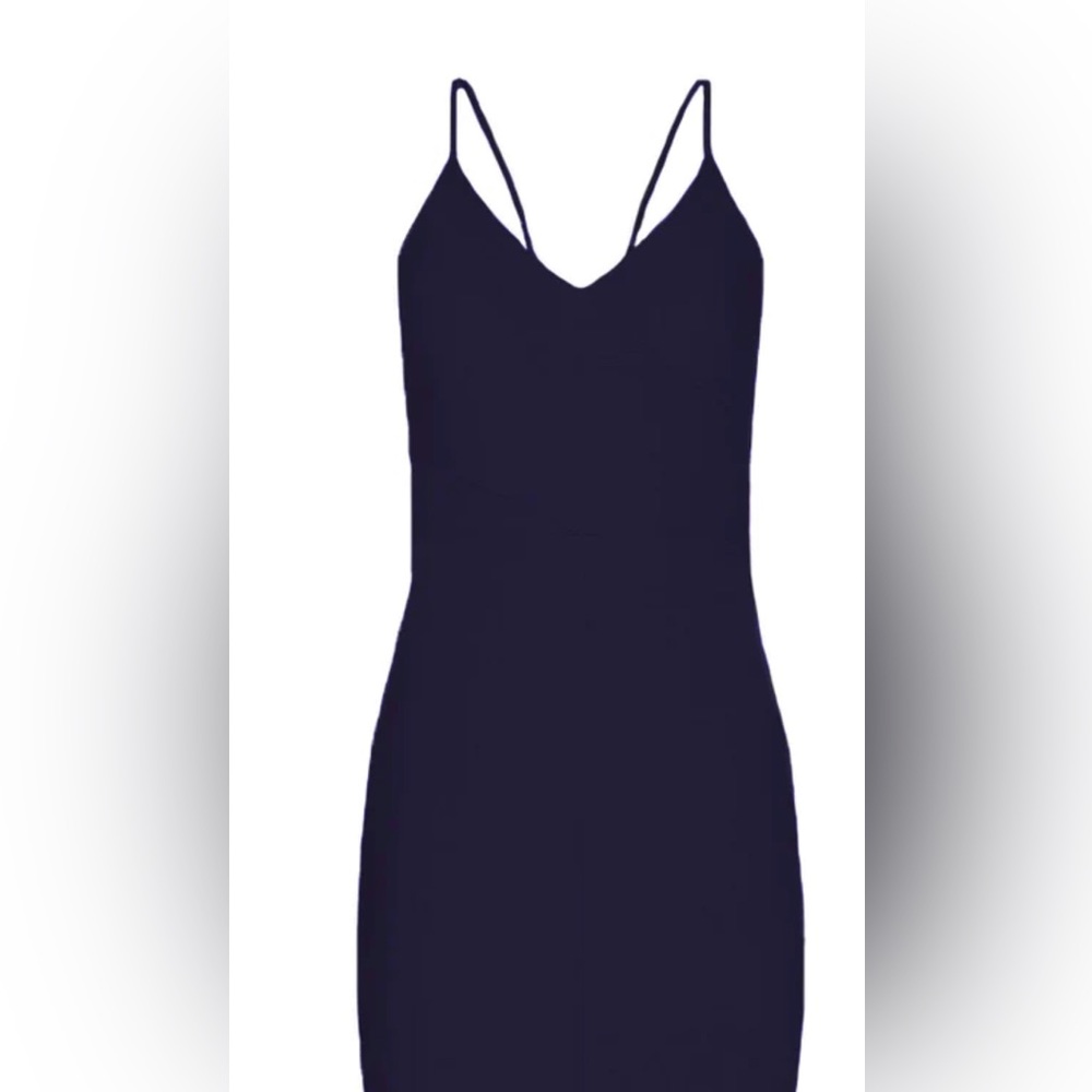 Navy long gown